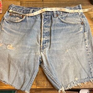 Vintage Levi’s Cutoffs Blue Denim Shorts